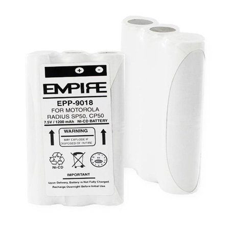 EMPIRE Empire EPP-9018 7.5V Motorola HNN9018 Batteries - 9 watt EPP-9018